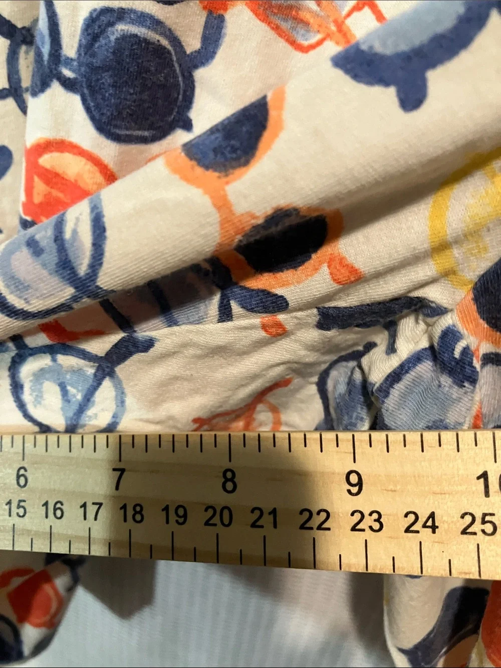HUE White Lounge Shorts with Navy, Orange & Yellow Sunglasses Print